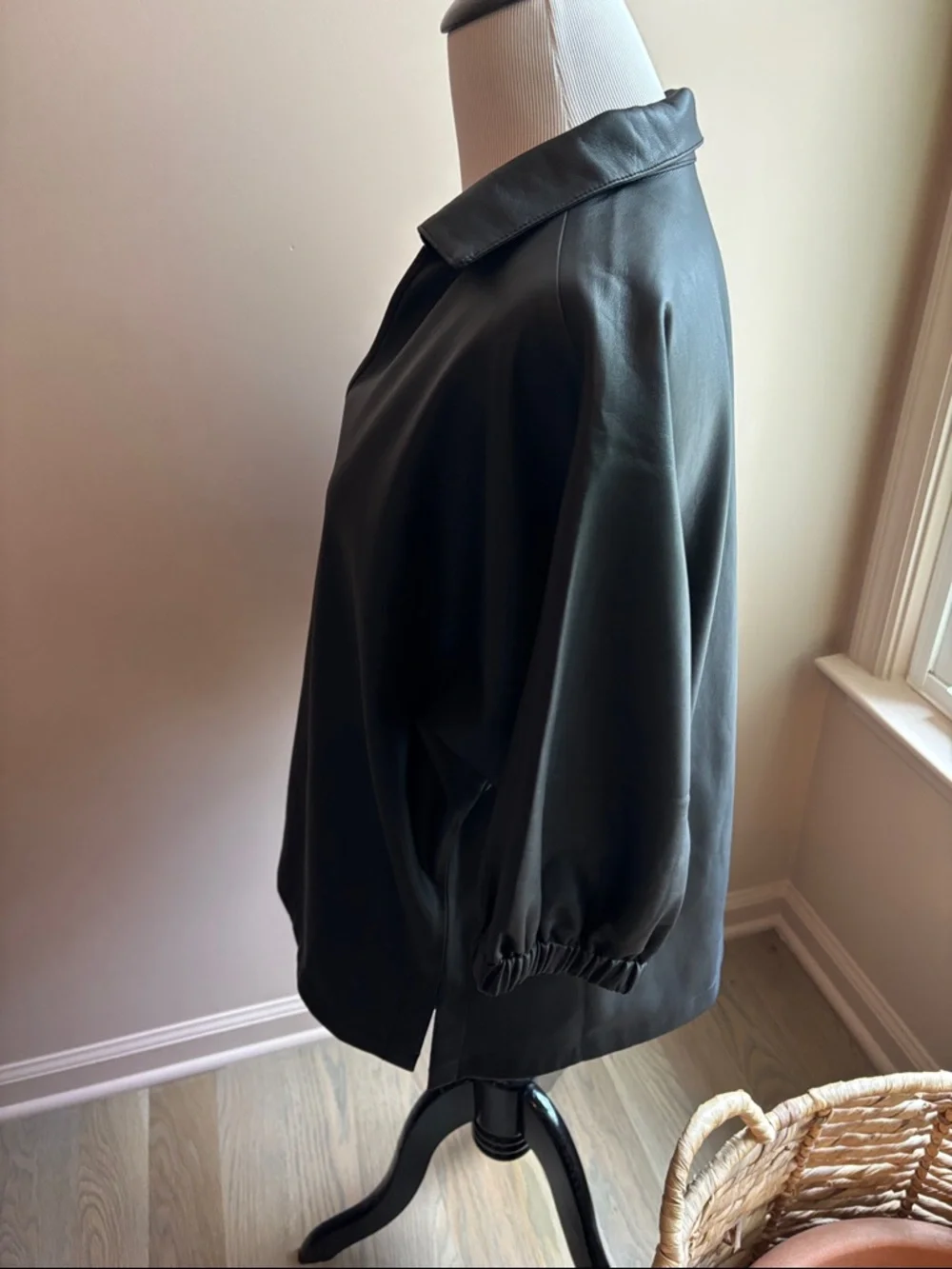 EMILY MCCARTHY POPPY TOP Black Size Small MSRP $198 - Picture 5 of 9